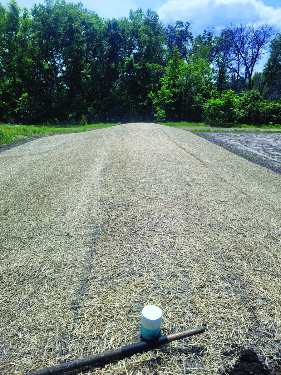 Finished mound