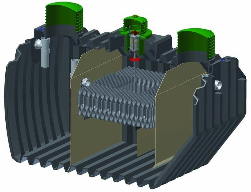 Septic Tanks (Poly, Concrete, Fiberglass) - Jet Inc. J-500-800PLT plastic tank