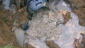 Checking Drainfield Issues Chunky Grey Material 4 23