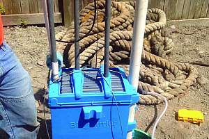 Installer Uses Technology To Place A Septic System On A Small Waterfront Lot On The Puget Sound